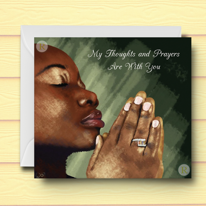 Black Sympathy Card C